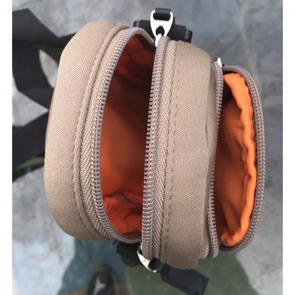 Denali Camera Portable Small Bag Case W Strap Hiking Photography Clip On Tan